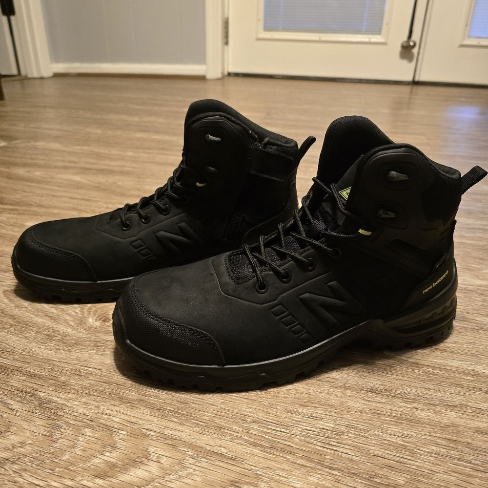 Men's 12 New Balance Work Calibre Composite Toe Side-Zip Boots